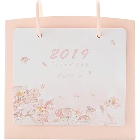 Calendrier hebdomadaire - Calendrier de table 2019 - Pour cadeaux d'enfant Sakura Pink (1/5)