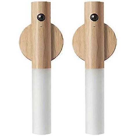 Lot de 8 veilleuses intelligentes à détecteur de mouvement, sans fil, magnétiques et rechargeables par USB, à LED, compatibles avec couloir, chambre, salle de bain et cuisine. (1/5)