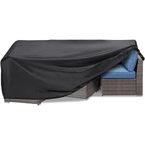 Housse de protection pour mobilier de jardin - 125 x 125 x 71 cm - Nappe d'extérieur - Tissu Oxford - Nappe rectangulaire - Imperméable (1/4)