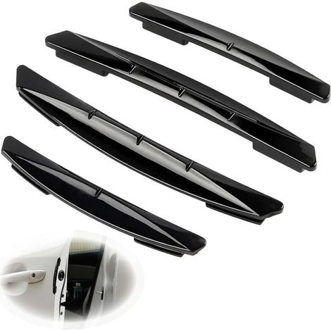 Protections de portière voiture – Lot de 4 en caoutchouc souple, anti-rayures et universel pour la plupart des modèles