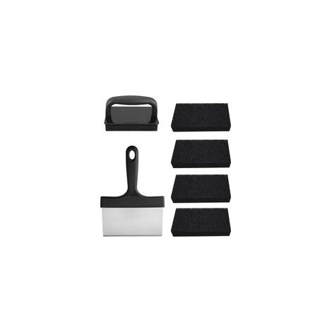 Kit per la pulizia di padelle, spazzola per la pulizia del barbecue, attrezzi per la pulizia del barbecue - Crezuo