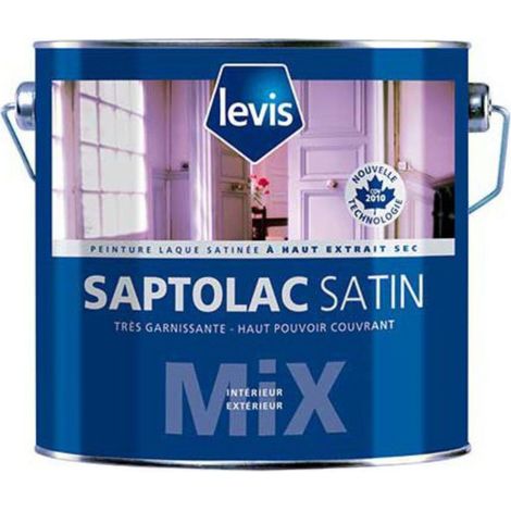 Levis Saptolac Satin peinture laque alkyde multisupports Conditionnement: 1L - Couleur: BLANC