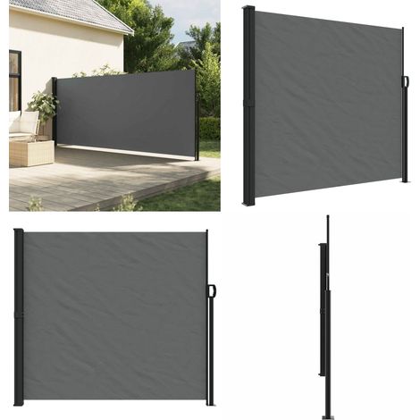 Seitenmarkise Ausziehbar Anthrazit 180x500 cm - Seitenmarkise - Gartensonne - Sonnenblende - Sichtschutz - Balkonabdeckung - Home & Living (1/5)