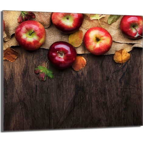 Protector de cristal para estufa 60x52 Manzanas (1/5)