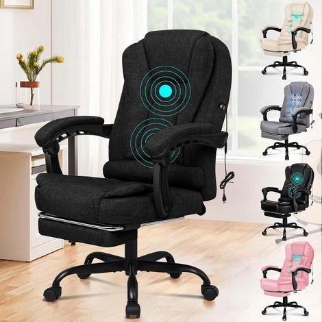 Bürostuhl Computer Schreibtischstuhl Gaming Drehstuhl Schwarz (1/5)