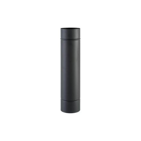 12 x TUBO PORCELLANATO D 12 X H  50CM NERO OPACO CLASSIC