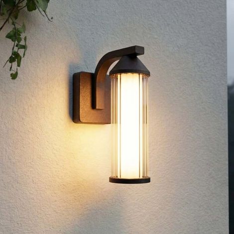 [NEUWERTIG] B-Ware Lindby Außenwandleuchte Neravio LED Gartenleuchte rost 26cm IP54 warmweiß 1450lm (1/2)
