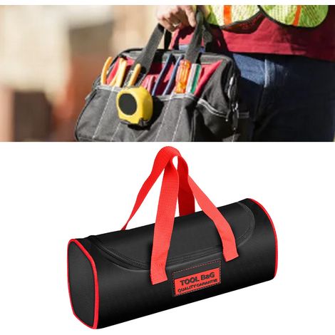 Werkzeugtasche für Heimwerkerbedarf, Aufbewahrungstasche für Elektriker, dicke, robuste, verschleißfeste, tragbare, extra große doppellagige Canvas-Tasche. (1/5)