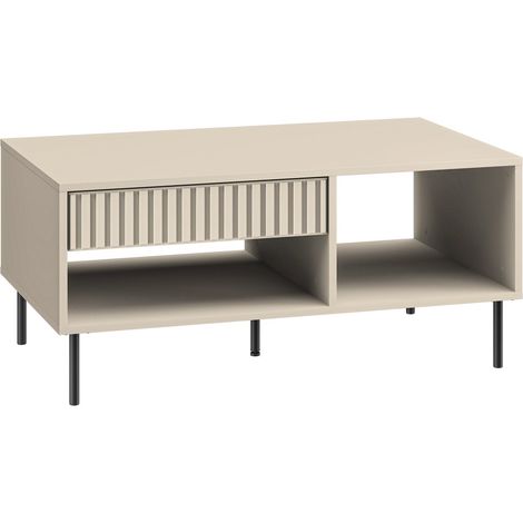 Selsey CALETTO - Table basse avec tiroir - 100 cm - beige (1/5)