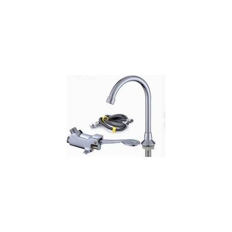 Robinet de pied pour laboratoire médical/évier de salle de bain, ensemble de robinets de lavage des mains de laboratoire, interrupteur à pédale