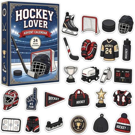 Calendriers De L'Avent Hockey 2026, Calendrier Du Compte À Rebours Noël