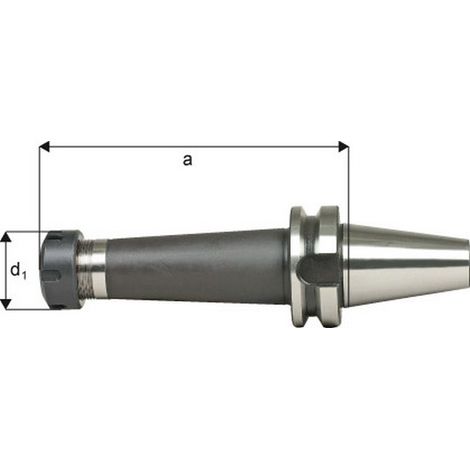 Pinza Tipo Mandrino Er Din 2080 Con Irrigazione Centrale, Capacità Di Serraggio: Da 2,0 A 20,0 Mm Mas-Bt 40, Er32 Pinza, Un: 70 Mm, D1: 50 Mm
