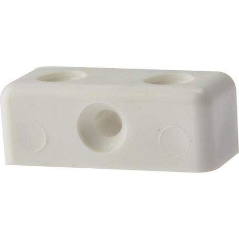 Forgefix Modesty Block White No. 6-8 Bag of 100 Polyamide Connector 223x66x169mm (1/2)