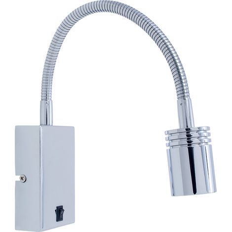 Leds-C4 Book - Lampe de lecture murale réglable à 1 ampoule LED, chrome (1/7)