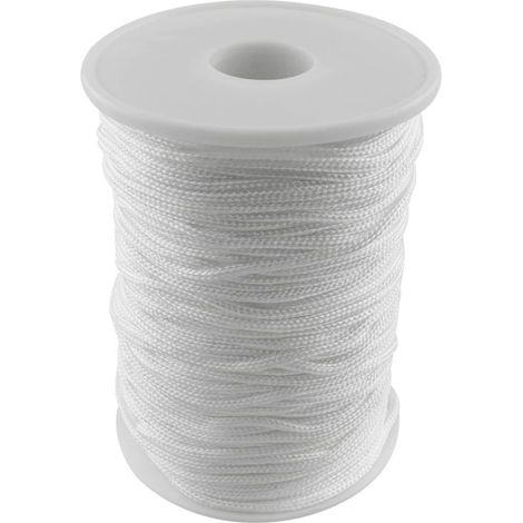 50 m/Rolle, 2,2 mm Durchmesser, Ersatzteile für plissierte Gardinenkordeln: Nylonseil, geflochtene Kordel, Gardinenkordel (1/5)