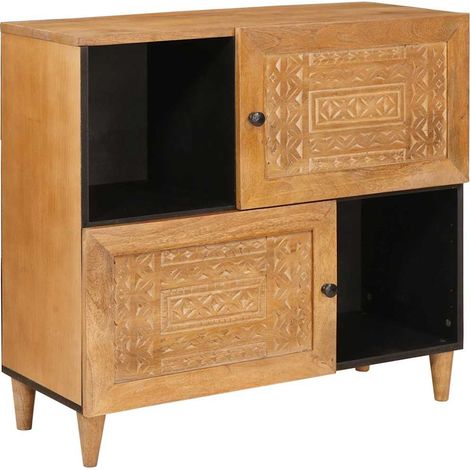 Aparador 80 x 33 x 75 cm Madera de mango maciza vidaXL