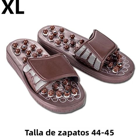 (XL) Chaussons de massage des pieds, acupuncture, activation des points d'acupuncture, réflexologie, thérapie magnétique à ressort (1/5)