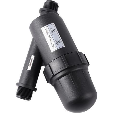 Filtre à eau, filtration 120 mailles, écran en acier inoxydable, 120 mesh, noir (1/2)