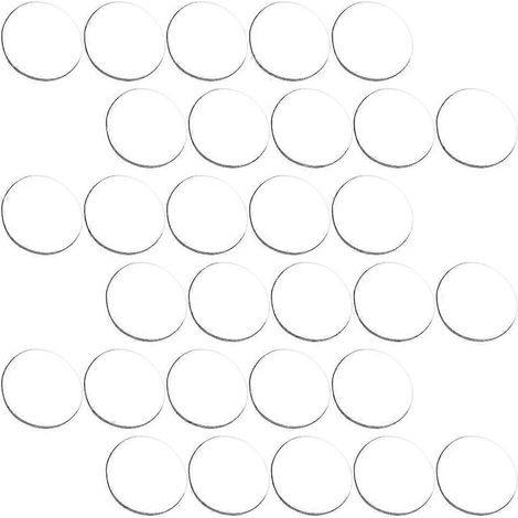 Lot de 12 rondelles anti-espacement à ventouse pour plateau de table en verre - Amortisseur parfait (1/4)