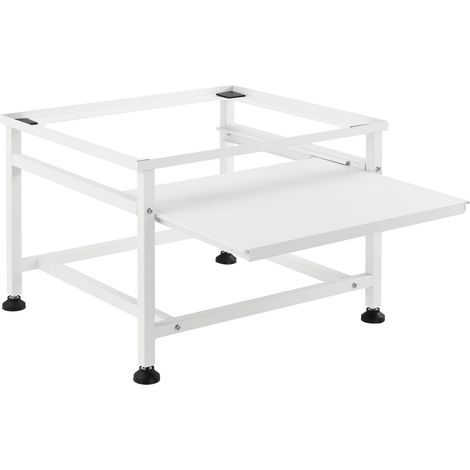 Base con estante extensible para lavadora 63 x 54 x 41 cm blanco 030006467 (1/4)