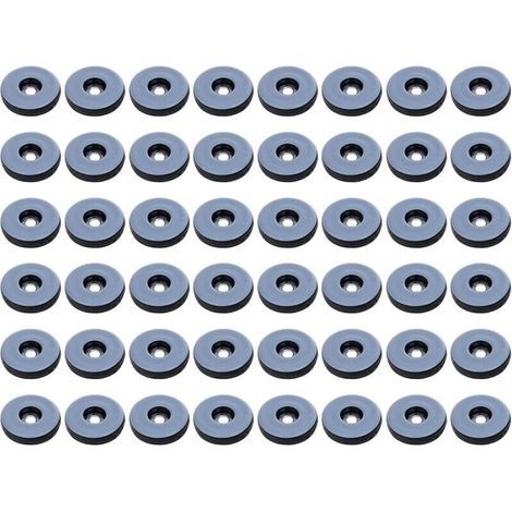 Patins Meubles,Lot de 48 patins de meubles ronds en téflon,Anti-vibration Patins Glisseurs pour Meubles,(Ronde) 19 mm (1/4)