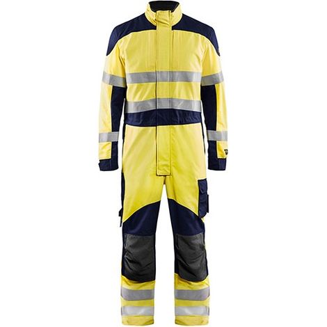 Combinaison de travail multinormes inhérent 6089 - Jaune fluo/Marine 42 (1/2)