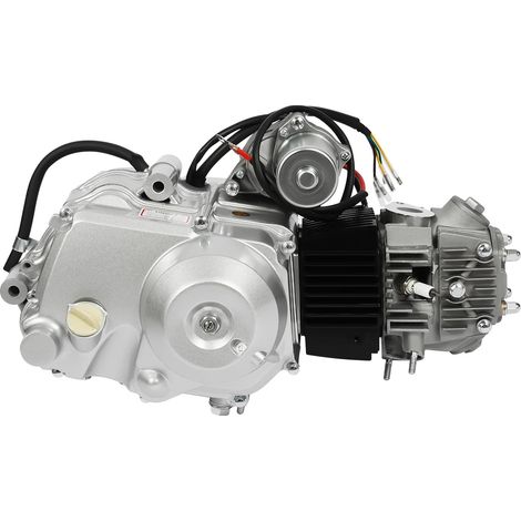 Moteur de quad, 125cc, Démarrage électrique, Argenté (1/2)
