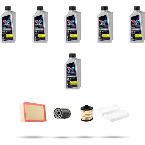 Kit tagliando 4 FILTRI e 6L OLIO compatibile con Citroen Ds5 2.0 BlueHDi 133kw dal 2013 (1/5)