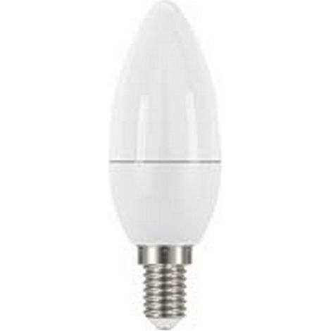 10PZ LAMPADA LED OLIVA OPALE E14 - 5.4w - 4000°K natur.- 470 lm - 280° - 35x10