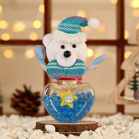 Bocal à Bonbons,Nouvel An Sacs Cadeaux Bocal à Bonbons Bouteille de Rangement Sac de Père Noël Doux Boîtes de Sac à Bonbons de Noël, Parfait Cadeau de Noël Nouvel An pour Garçons Filles (1/5)