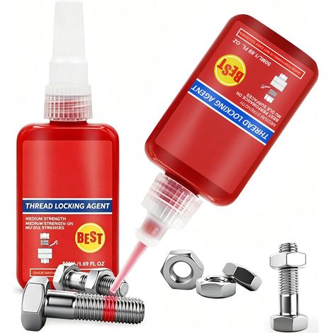 Frein Filet Résistance,50ml Colle Bloc Écrou,Colles D'étanchéité Pour Vis Métalliques,Colles D'étanchéité Colle Métallique,Fixation De Vis Et Mastics De Filetage (1/5)
