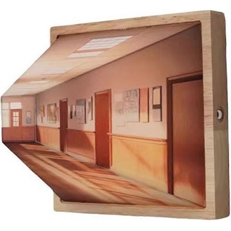 3D-Stereo-Wandleuchte, dekorative Nachttischlampe, 3D-Effekt, Farbwechsel, Selbstmontage erforderlich (1/5)