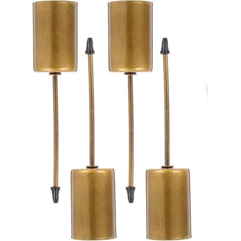 Chandeliers - 4 pièces - Φ2,5 cm - Porte-bougies - Chandelier - Métal - Sous-bougie - Accessoires de maison - Accessoires décorés - Porte-théière - Étagère à bougies - Goud (1/5)