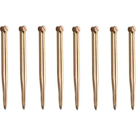8pièces 168Mm Carte Nautique Diviseur Droite en Laiton Outil de Division Marine Sans Rouille pour Architectes Navigation Marine (1/5)