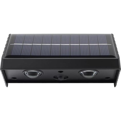 Solar-Außenleuchte, warmweißes LED-Licht, wasserdicht, mit Bewegungsmelder für Zaun, Wand, Briefkasten, Hausnummer