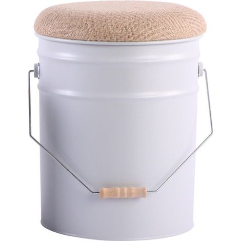 Sgabello Bucket Bianco piccolo