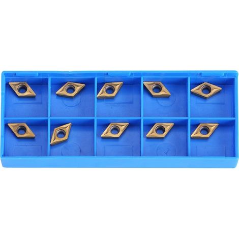 Outils de coupe en carbure pour tournage – Lot de 10 inserts CNC – Finition acier et inox – Résistance à l'usure et chimique - 10pcs (1/5)
