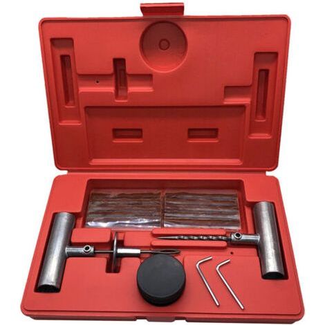 Kit de reparation de pneus universel de 35 pieces pour reparer les crevaisons et boucher les tetes plates (1/4)