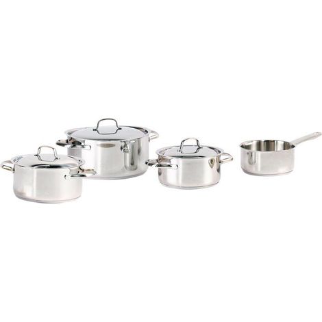 Batteria da cucina - Tutti i fuochi, incluso induzione - COSY & TRENDY-DAILY - Acciaio inossidabile - 7 pezzi