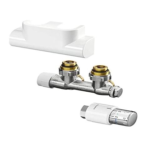 Bathroom Heater Accessory Set with Thermostat Head Uni SH Multiblock T Angle (1/2)