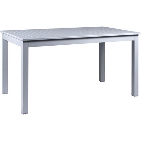 tavolo da esterno allungabile eurogarden in alluminio grigio chiaro 210/152x89x75 cm