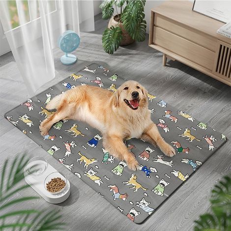 Tapis rafraîchissant pour animaux de compagnie 45x60cm-Gris (1/5)