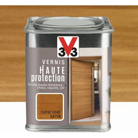 Vernis bois V33 Haute Protection Chêne doré satin 0,25 L (1/2)