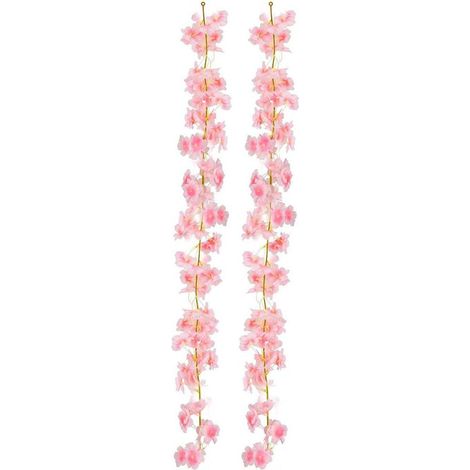 Konunus Lot de 4 guirlandes de fleurs artificielles de cerisier de 1,8 m KLB-AquaForge (1/5)