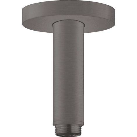 Hansgrohe - Brazo de techo S 10 cm, cromo negro cepillado 27393340
