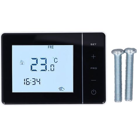 Thermostat programmable pour système de plomberie domestique, écran tactile intelligent LCD numérique, 100-230 V CA (1/5)