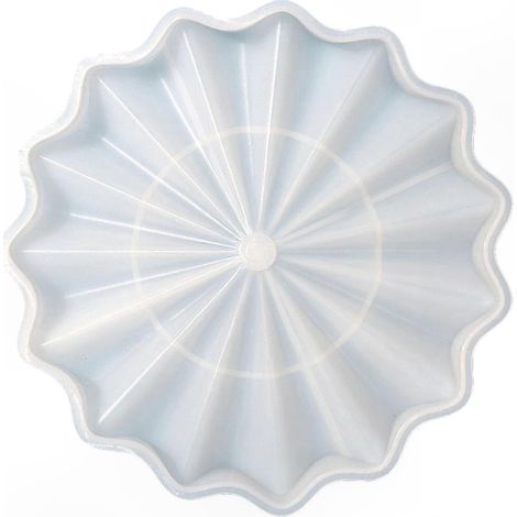 Moule en silicone pour résine, plateau ondulé pour coulage époxy, moule à fruits et bijoux, moule à plateau décoratif, moule souple pour création artisanale (1/5)