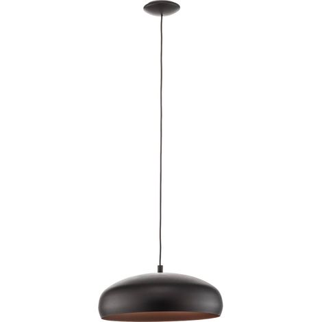 Suspension noir et cuivre Mogano D40 cm - Noir - Noir (1/4)