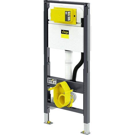 Élément WC Prevista Dry 8521 avec raccordement douche, hauteur réglable 1120 mm.