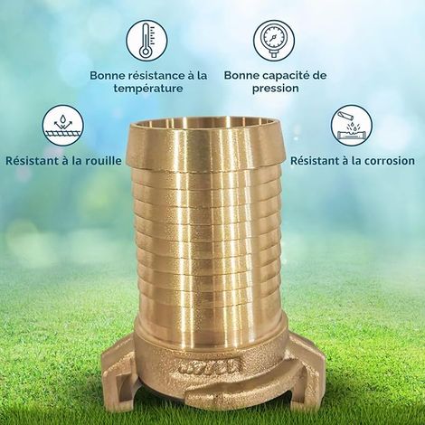 Express Connector 1 1/4" (DN32) System Quick Coupler 32 mm BSP Thread Waterproof Drinking Water 10 bar / 248 °F